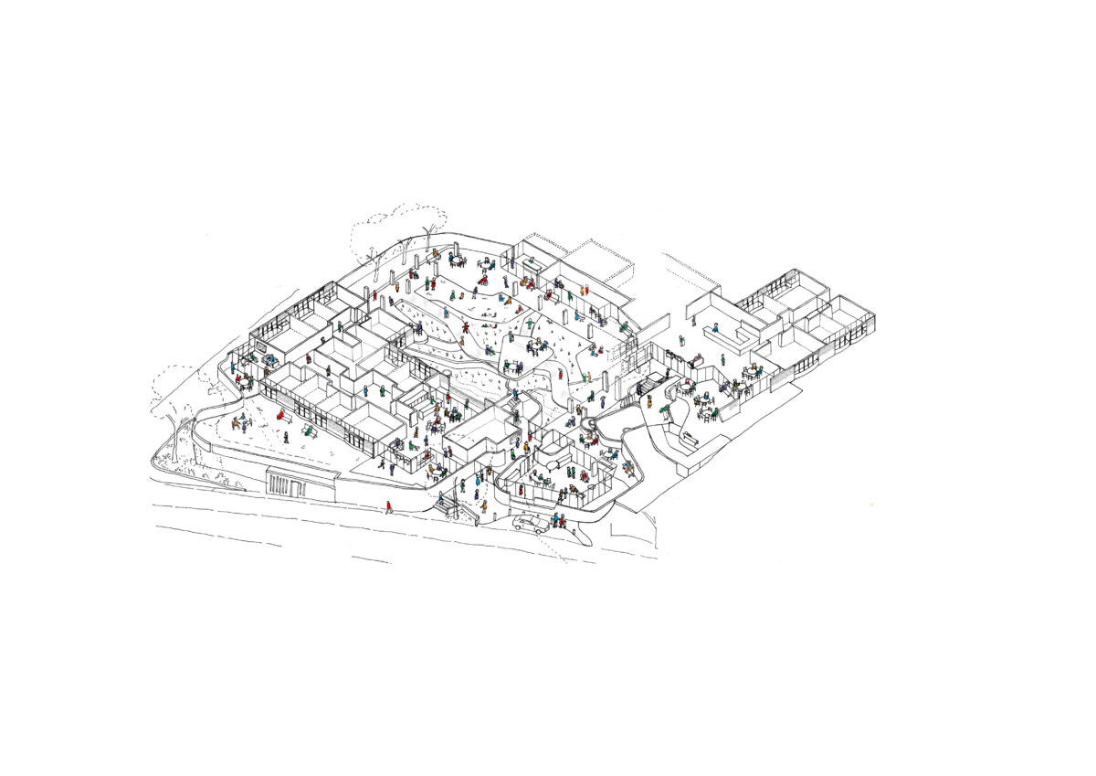 Architectural drawings of an aged care centre